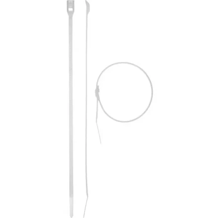 Кабельные стяжки белые КОБРА, с плоским замком, 4.6 х 205 мм, 25 шт, нейлоновые, ЗУБР 30930-46-205 купить в Когалыме