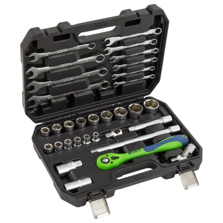 Набор инструментов 32 предмета, CrV, 1/2" Сибртех 13527 купить в Когалыме