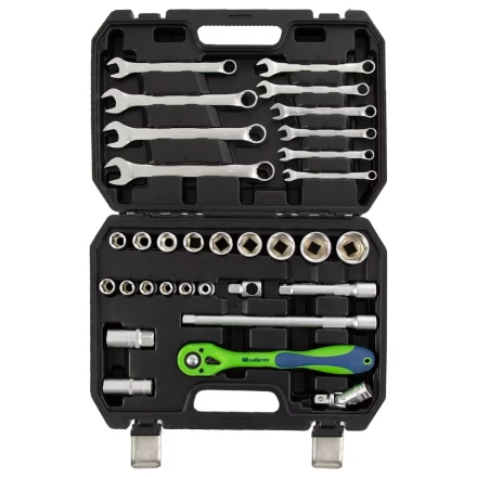 Набор инструментов 32 предмета, CrV, 1/2" Сибртех 13527 купить в Когалыме