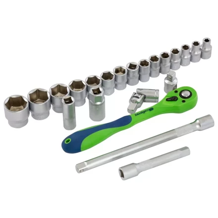 Набор инструментов 32 предмета, CrV, 1/2" Сибртех 13527 купить в Когалыме