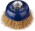 DEXX. Щетка чашечная для УШМ, витая стальная латунированная проволока 0,3мм, 75ммхМ14 35103-075 купить в Когалыме