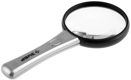Лупа ЗУБР "МАСТЕР", светодиодная подсветка, 3-х/4-х кратное увеличение, диаметр линзы 90мм 40541-90 купить в Когалыме