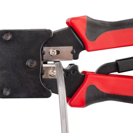 Кримпер многофункциональный КВТ JT-02M с 2 встроенными модулями для обжима RJ-45, RJ-12, RJ-11 (84825) купить в Когалыме