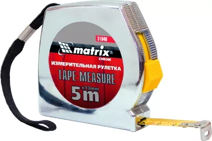 Рулетка Chrom 3 м x 13 мм хромированный корпус  MATRIX 31036 купить в Когалыме