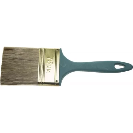 Кисть ЗУБР "КП-14" плоская, смешанная щетина, пластмассовая рукоятка, 75мм 4-01014-075 купить в Когалыме