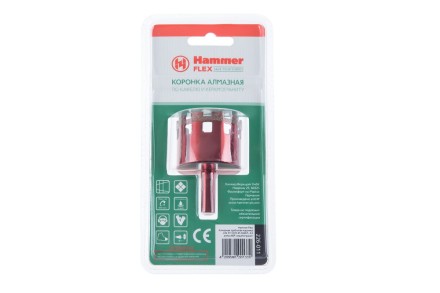 Коронка алмазная HAMMER Ф45мм HEX (DHS 45.0*65/5) купить в Когалыме