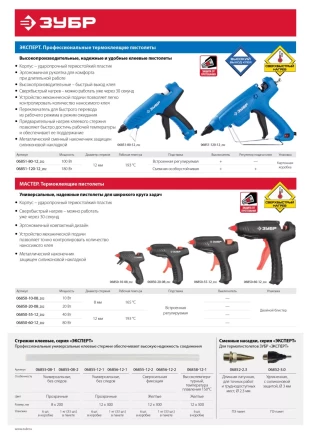 Насадка ЗУБР "ЭКСПЕРТ" сменная для клеевых (термоклеящих) пистолетов, удлиненная насадка с силиконовой защитой, d=3мм 06852-3.0 купить в Когалыме