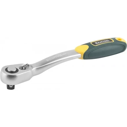 Трещотка для торцовых головок KRAFTOOL "PRO", Сr-V сталь, 72 зубца, изогнутая, 1/2" 27795-1/2_z02 купить в Когалыме