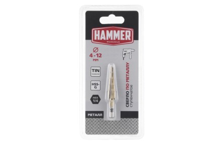 Сверло по металлу HAMMER Ф12х65мм (DR MT 4,0-12,0мм*151/101мм) купить в Когалыме