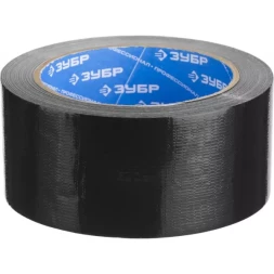 Армированная лента, ЗУБР "ПРОФЕССИОНАЛ" 12096-50-25, универсальная, влагостойкая, 48мм х 25м, черная 12096-50-25