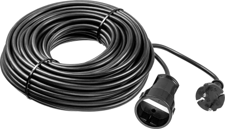 ЗУБР ПВС-207-Ш, ПВС, 2 x 0.75 мм2, 50 м, 2200 Вт, силовой удлинитель-шнур (55023-50) купить в Когалыме