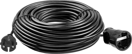 ЗУБР ПВС-207-Ш, ПВС, 2 x 0.75 мм2, 50 м, 2200 Вт, силовой удлинитель-шнур (55023-50) купить в Когалыме