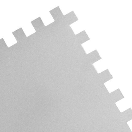 Гладилка из нержавеющей стали, 280 х 130 мм, зеркальная полировка, пластмассовая ручка, зуб 10 х 10 мм Matrix 86783 купить в Когалыме