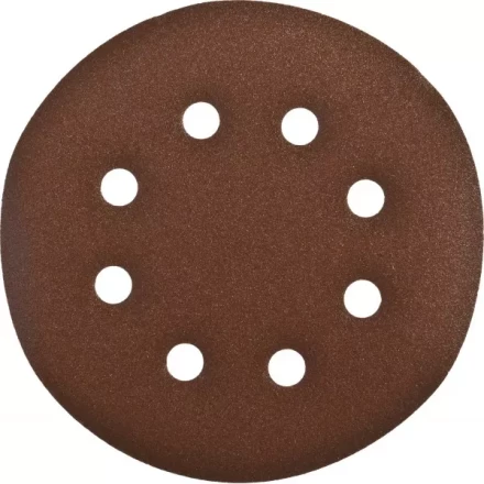 Круг шлифовальный ЗУБР "СТАНДАРТ" из абразивной бумаги на велкро основе, 6 отв., Р240, 150мм, 5шт 35350-150-240 купить в Когалыме
