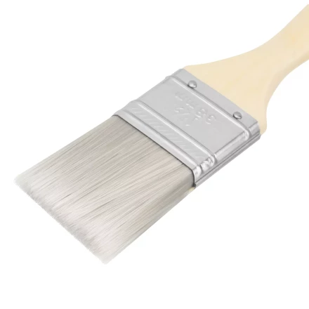 Кисть плоская для лаков "Евро" 1.5", искусственная щетина, деревянная ручка MTX 83086 купить в Когалыме