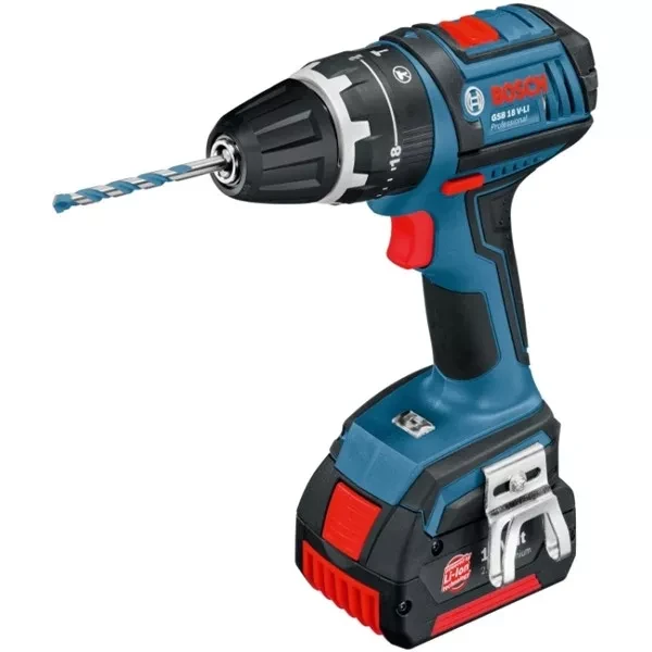 Дрель-шуруповерт аккумуляторная BOSCH GSR 18 V-Li (0.601.866.100) кейс купить в Когалыме