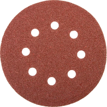 Круг шлифовальный универсальный STAYER "MASTER" из абразивной бумаги на велкро основе, 8 отверстий, Р40, 125мм, 5шт 35452-125-040 купить в Когалыме