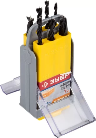 ЗУБР. Набор сверл по дереву, в супер боксе, 4-5-6-7-8-9-10 мм 29421-H7-SB купить в Когалыме