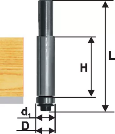 Фреза кромочная прямая ф9,5х25мм хв 8мм ДСП Энкор 28051 купить в Когалыме