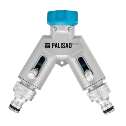 Разветвитель двухканальный Palisad 65832, с внутренней резьбой 3/4&quot;,алюминий, LUXE купить в Когалыме