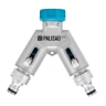 Разветвитель двухканальный Palisad 65832, с внутренней резьбой 3/4",алюминий, LUXE купить в Когалыме