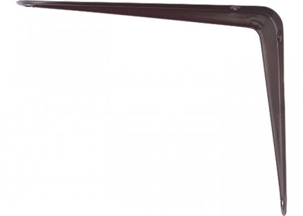 Кронштейн угловой с ребром 100х125 мм коричневый СИБРТЕХ 94022 купить в Когалыме