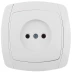 Розетка СВЕТОЗАР "CITY LIGHT" одинарная в сборе, без заземления, цвет белый, 16А/~250В SV-54200-W купить в Когалыме