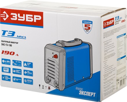 Сварочный инвертор ММА ЗАС-Т3-190 серия ПРОФЕССИОНАЛ купить в Когалыме