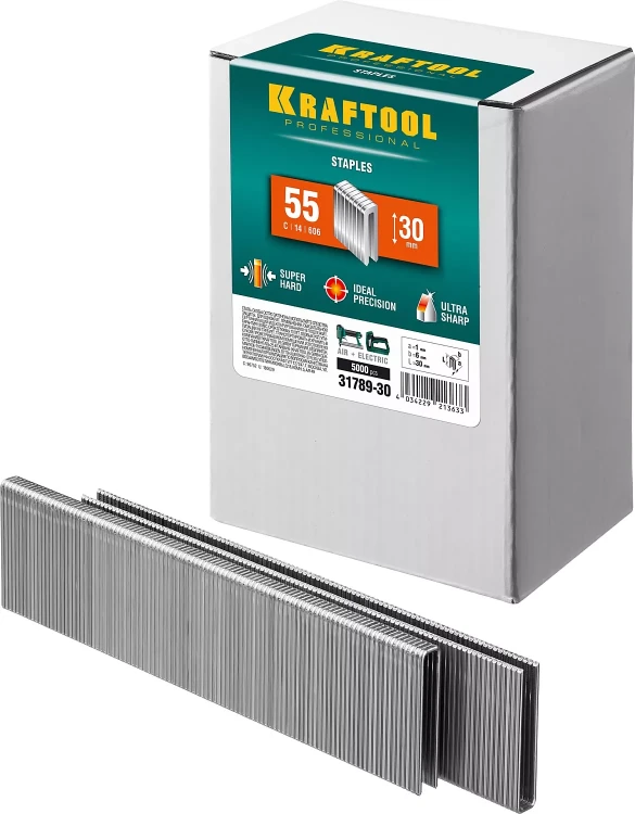 Скобы тип 18GA (55 / 90 / C) 5000 шт 31789-30 купить в Когалыме