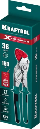 Клещи переставные-гаечный ключ с двухкомпонентными рукоятками и пластиковыми накладками 22066 купить в Когалыме