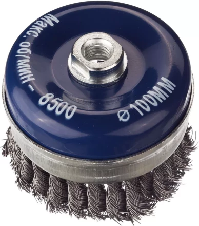 DEXX. Щетка чашечная усиленная для УШМ, жгутированная стальная проволока 0,5мм, 100ммхМ14 35106-100 купить в Когалыме
