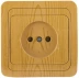Розетка СВЕТОЗАР "ГАММА" без заземления, одинарная, цвет ольха, 16А/~250В SV-54100-A купить в Когалыме