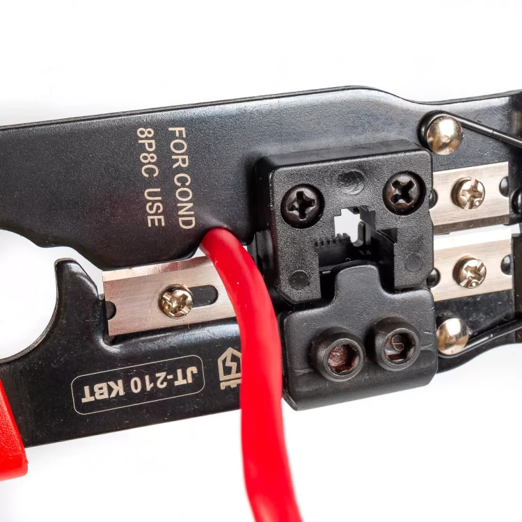 Кримпер многофункциональный КВТ JT-210 со встроенным модулем для обжима RJ-45 (84824) купить в Когалыме