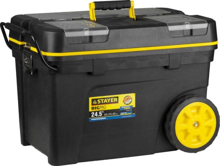 Ящик-тележка для инструмента &quot;BIGPRO&quot; пластиковая, STAYER Professional 38107-24 купить в Когалыме