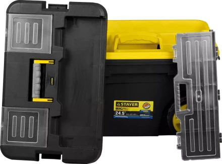 Ящик-тележка для инструмента "BIGPRO" пластиковая, STAYER Professional 38107-24 купить в Когалыме