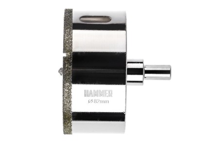 Коронка алмазная HAMMER Ф82мм HEX(DHS82.0*65/5) купить в Когалыме