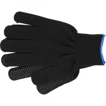 Перчатки нейлон ПВХ точка 13 класс чёрные XL 67848 купить в Когалыме