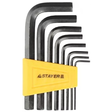 Набор STAYER Ключи "STANDARD" имбусовые, 2 - 10мм, 8 шт 27405-H8 купить в Когалыме