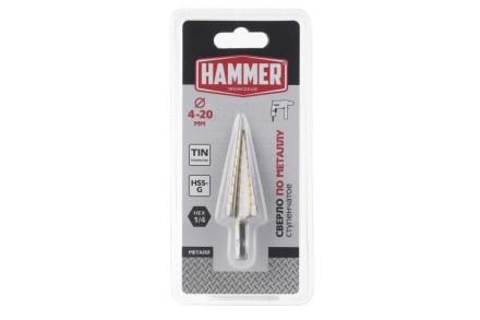 Сверло по металлу HAMMER Ф20х75мм (DR MT ST 4,0-20,0 мм*75/8мм) купить в Когалыме