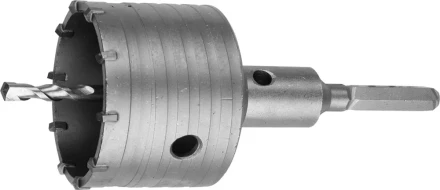 Коронка ЗУБР буровая, коническая посадка центрирующего сверла, шестигранный хвостовик, в сборе, 68мм 2917-68_z01 купить в Когалыме