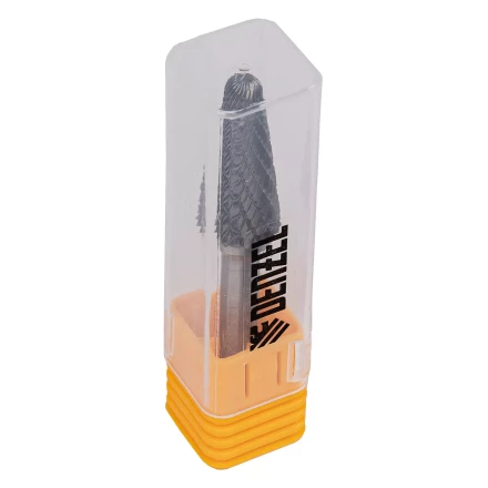 Борфреза по металлу твердосплавная, коническая закругленная, тип-L, 12 мм// Denzel 72071 купить в Когалыме