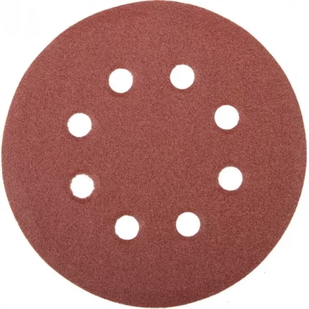 Круг шлифовальный универсальный STAYER "MASTER" из абразивной бумаги на велкро основе, 8 отверстий, Р100, 115мм, 5шт 35450-115-100 купить в Когалыме