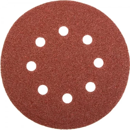 Круг шлифовальный универсальный STAYER "MASTER" из абразивной бумаги на велкро основе, 8 отверстий, Р60, 115мм, 5шт 35450-115-060 купить в Когалыме