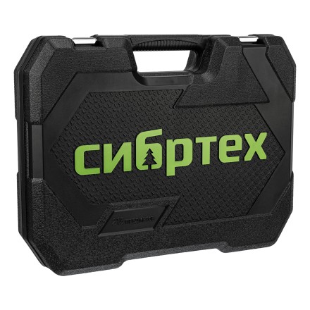 Набор инструментов Сибртех 14170, 1/2&quot;, 3/8&quot;, 1/4&quot;, пластиковый кейс 215 предм. купить в Когалыме