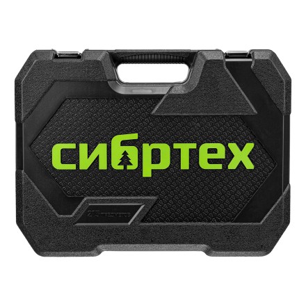 Набор инструментов Сибртех 14170, 1/2&quot;, 3/8&quot;, 1/4&quot;, пластиковый кейс 215 предм. купить в Когалыме