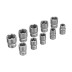 Набор инструментов Сибртех 14170, 1/2&quot;, 3/8&quot;, 1/4&quot;, пластиковый кейс 215 предм. купить в Когалыме