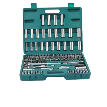 Набор головок торцевых  универсальный 1/2&quot; 1/4&quot; 3/8&quot;DR  5/32-15/16&quot;  4-22мм  ключи угловые 5/64&quot;-1/4&quot;  107предмета  S05Н48107S Jonnesway 48055 купить в Когалыме