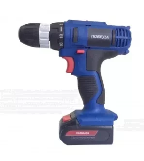 Аккумуляторный Дрель-шуруповерт ПОБЕДА ДА-18/2 Ли купить в Когалыме