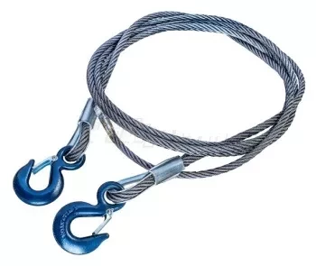 Буксировочный трос стальной р-н 7 тонн L=5 метра петли 200 мм купить в Когалыме