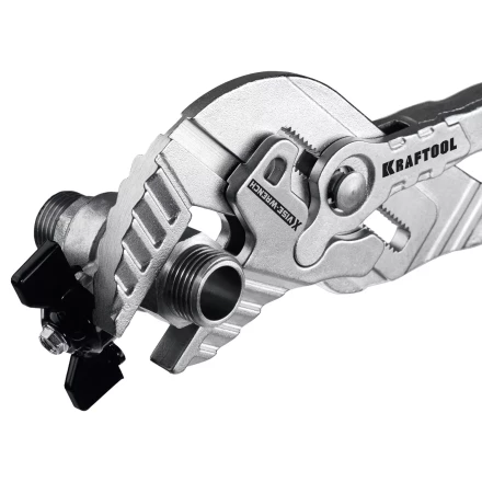 Клещи переставные-гаечный ключ с двухкомпонентными рукоятками и пластиковыми накладками 22069 купить в Когалыме